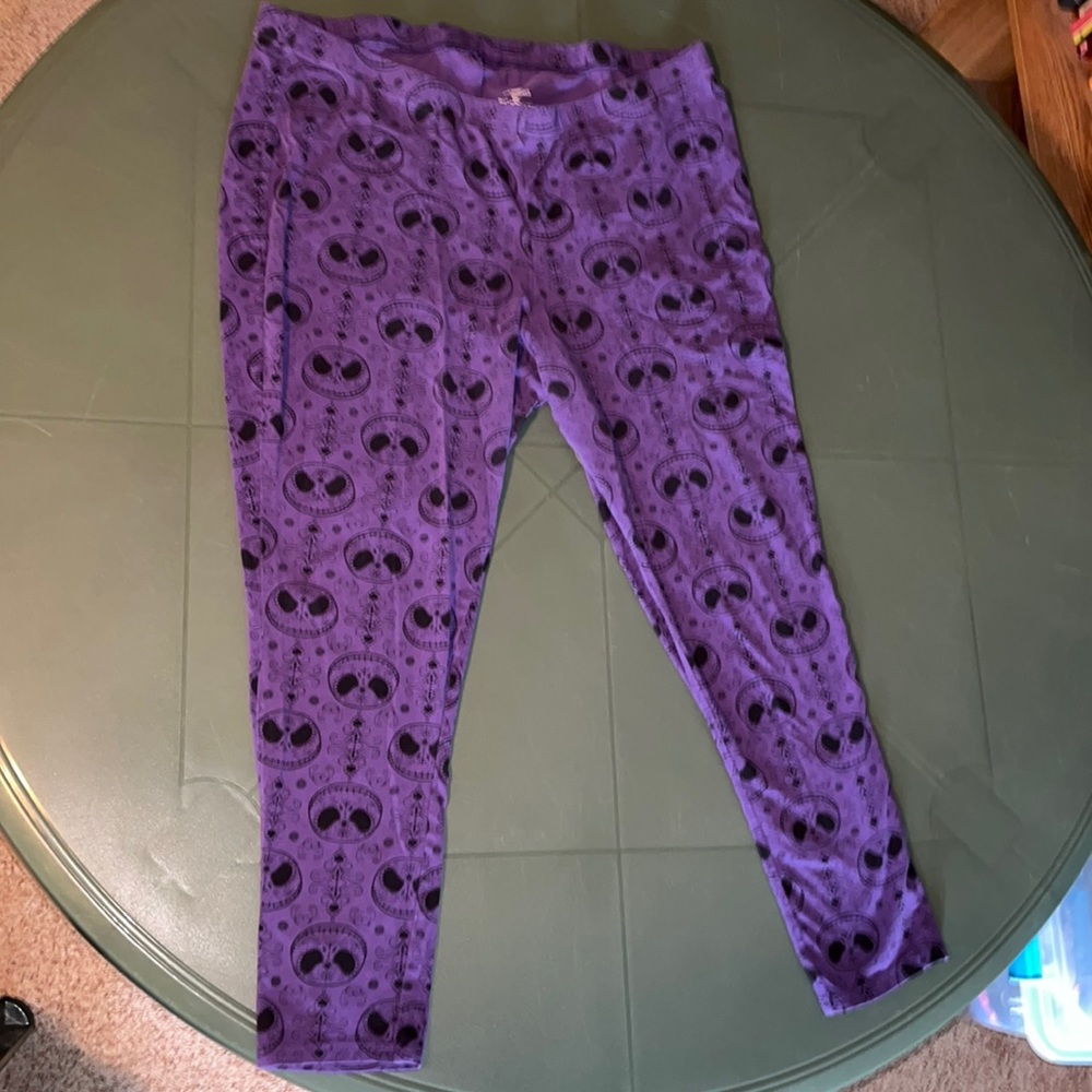 3X Disney’s The Nightmare Before Christmas Purple Leggings